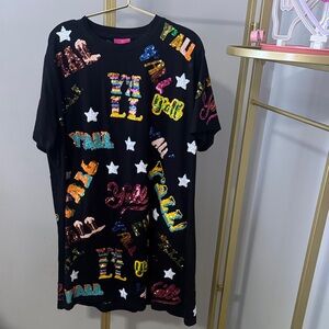 QUEEN OF SPARKLES Ya’ll t-shirt dress.